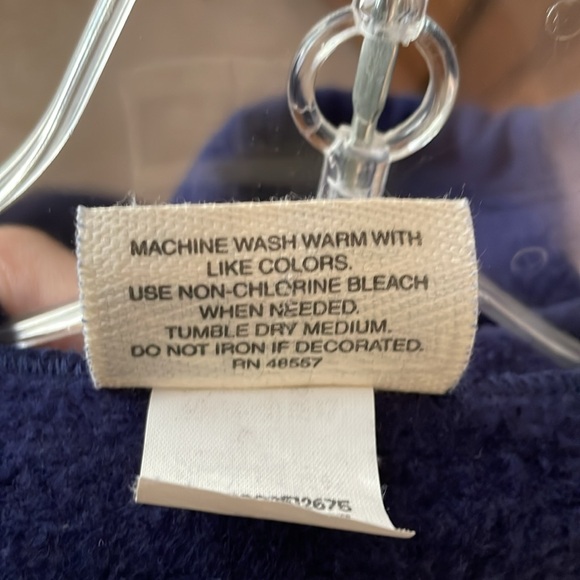 Cheetah Dark Blue Zip Up Hooded Sweatshirt - Women’s Large - Picture 8 of 9